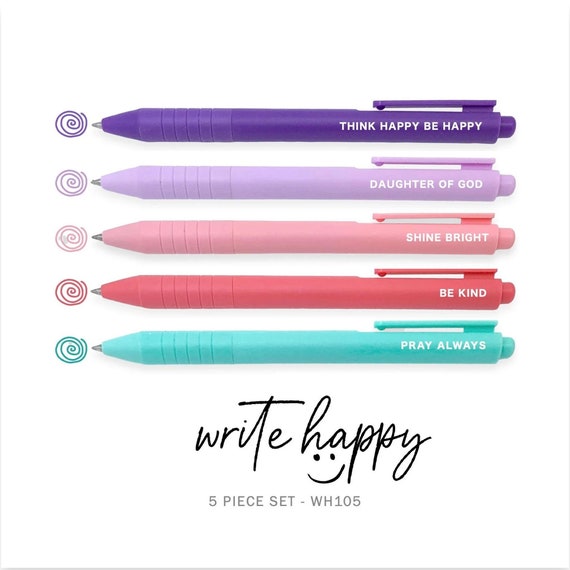 Fun Colorful Gel Pen Sets With Inspirational Quotes, Christian Gifts, Fine  Tip Coloring Pens, Writing Pens, Journaling Pen, Planner Supplies 