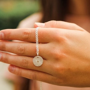 Silver or Gold Sunbeam Necklace for women, Tiny Sun charm necklace, dainty Sun Pendant, sunshine gift for friend, everyday necklace for her