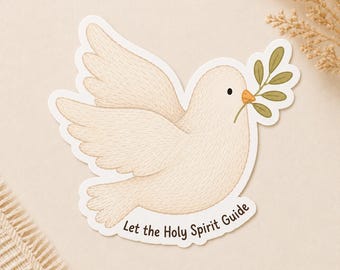 Holy Spirit Dove Sticker for Kids, LDS Holy Ghost Baptism Gift, Waterproof Vinyl Decal