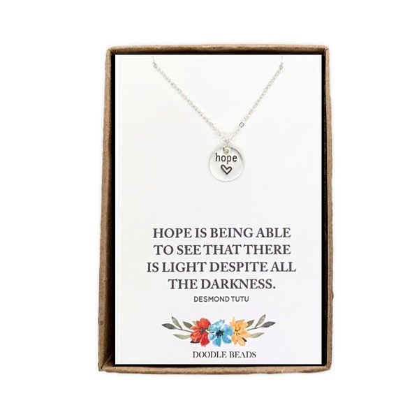 Hope Necklace Etsy