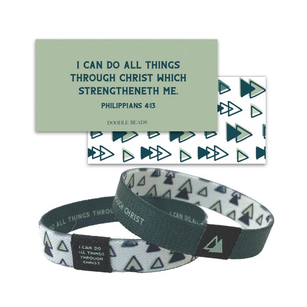 Youth Theme 2023 Gifts, Wristband Bracelet, I Can Do All Things Through Christ, LDS Primary Birthday Gifts, for Young Women, Young Men Gifts