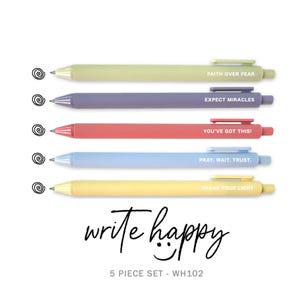Christian Pen Set, Colorful Gel Ink Pens with Inspirational Quotes, Scripture Prayer Journaling, Letter Writing, Day Planner Pen Gift Set
