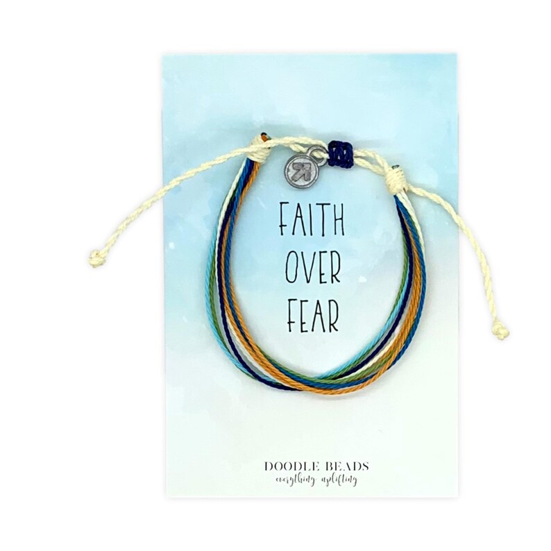 Faith over Fear bracelet Friendship Thread Bracelet with Etsy