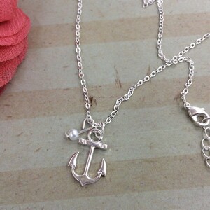 Encouragement Gift, Hope of anchor Necklace, Anxiety positive good energy Gifts, Anchor necklace & I refuse to sink positive quote card image 8