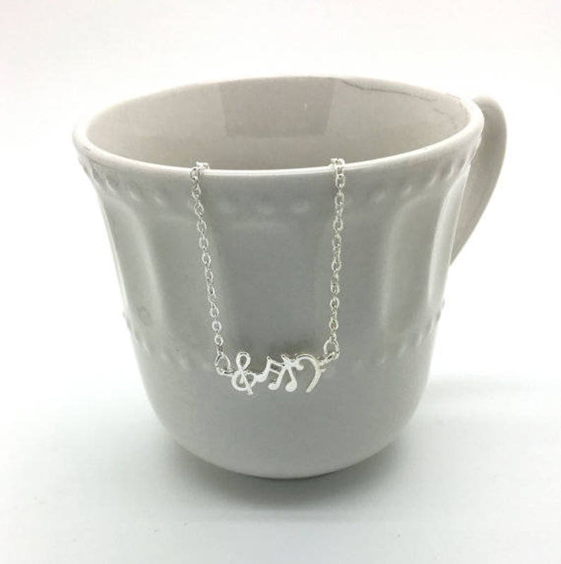tiny heart necklace or music note necklace Piano teacher choir musician Music Teacher Thank you Gift band Orchestra teacher Gift