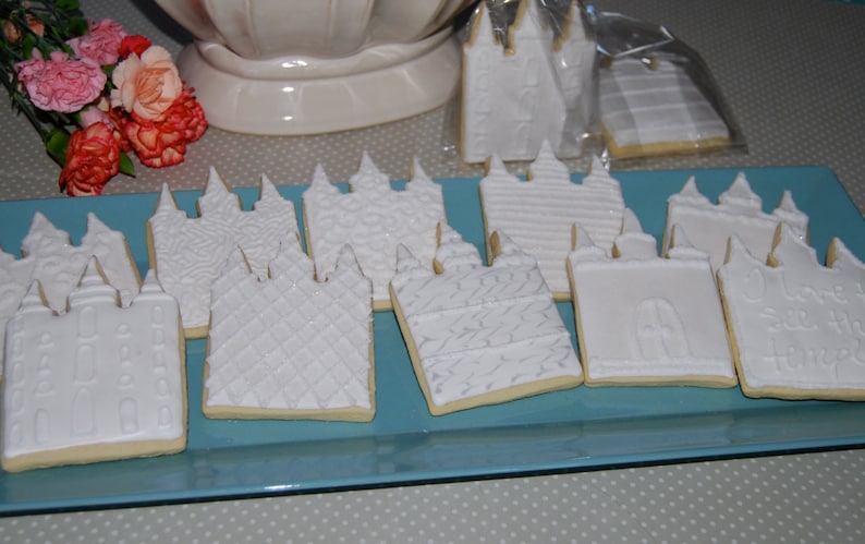 Temple Cookie Cutter Temples Cookies Wedding Favor Bridal shower favor gift YW in Excellence Salt Lake Temple cookie cutter image 3