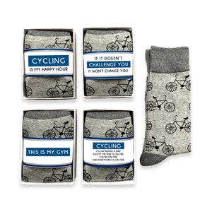 Cadeaux cyclisme, cycliste, carte et chaussettes amusantes pour vélo, unisexe, Bike on Fire, instructeur de spinning, entraîneur physique, entraîneur personnel, cadeau de remerciement