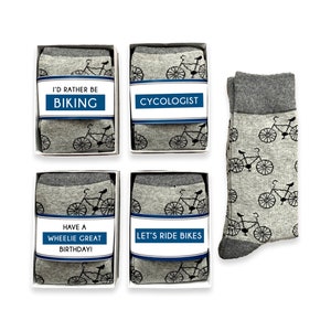 Cycliste, cadeau vélo, chaussettes de vélo drôles pour hommes, jeux de mots pour carte vélo, super anniversaire à roulettes, faisons du vélo, cadeau motard pour lui