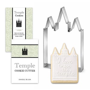 Cortador de galletas Temple - Galletas Temples - Recuerdo de boda - Regalo de despedida de soltera - Mujeres Jóvenes en Excelencia - Cortador de galletas Temple de Salt Lake