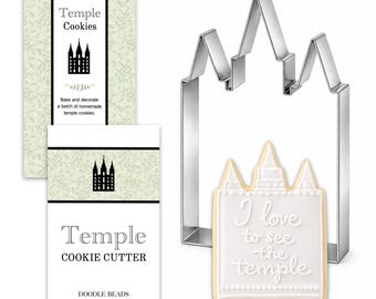 Salt Lake Temple Cookie Cutter, Baking Cookies for Bridal Shower or Wedding, Open House, FHE Temple Prep or Covenant Class, Primary Activity