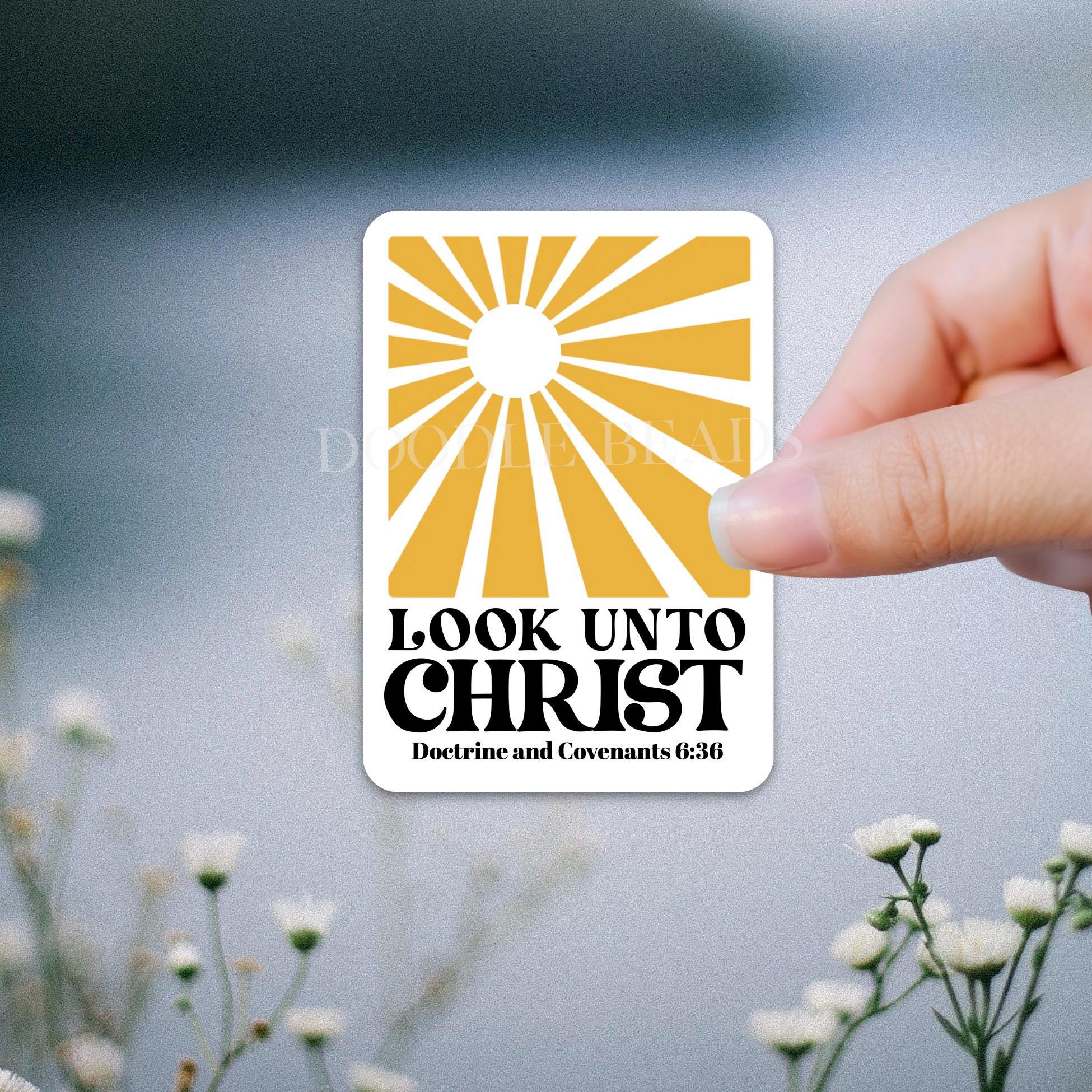 Yw Code Sticker 2025 LDS Youth Theme | Look Unto Christ Vinyl Sticker | Waterproof and ...