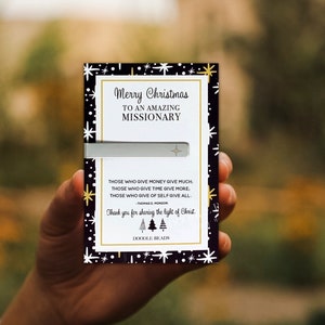 Idee regalo di Natale per i missionari, fermacravatta e biglietto di Natale per i missionari LDS, Stella della Natività, fermacravatta Stella Polare, regali per anziani missionari