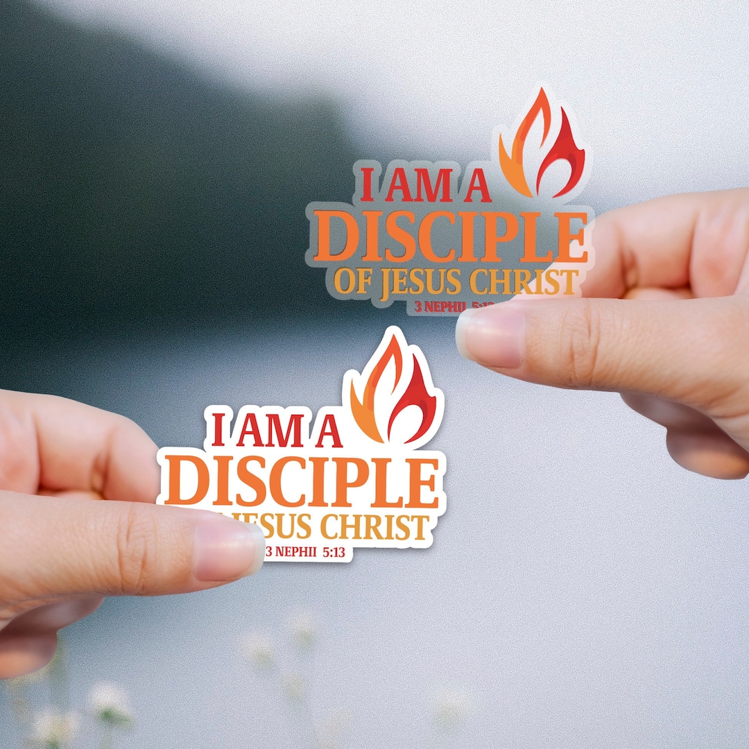 Making Disciples Stickers I Am a Disciple of Jesus Christ Sticker, 2024 Youth Theme LDS Bulk ...
