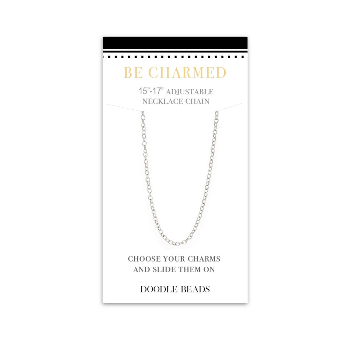 ブレスレット LESS IS MORE oval string necklace Dainty Oval Link Chain Necklace for Charms & Pendants