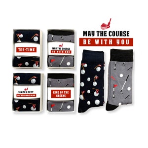 Golfcadeaus voor mannen, golfsokken voor hem, cadeau golfliefhebber, golfcadeaus voor Vaderdag, verjaardagscadeau voor vriend golfer, verpakking geschenkdoos