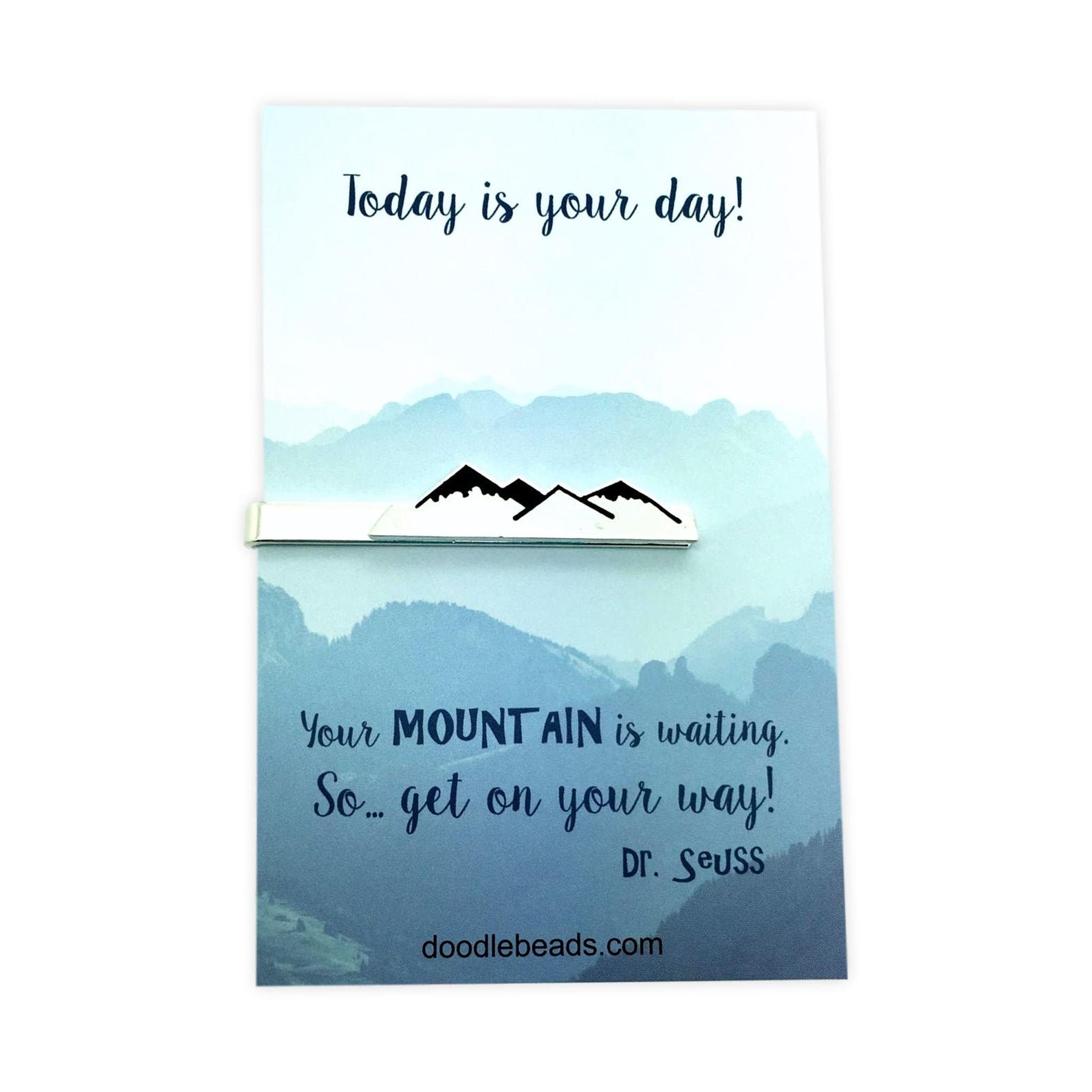 Groomsmen Gift Mountain Tie Clip Silver Mountain Tie Bar Etsy