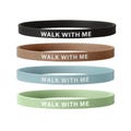 Walk with Me 2026 LDS Youth Theme Silicone Bracelets, Moses 6:34 Bulk Gifts, Trendy Thin Width, Wristbands for Adults, Youth & Primary Kids