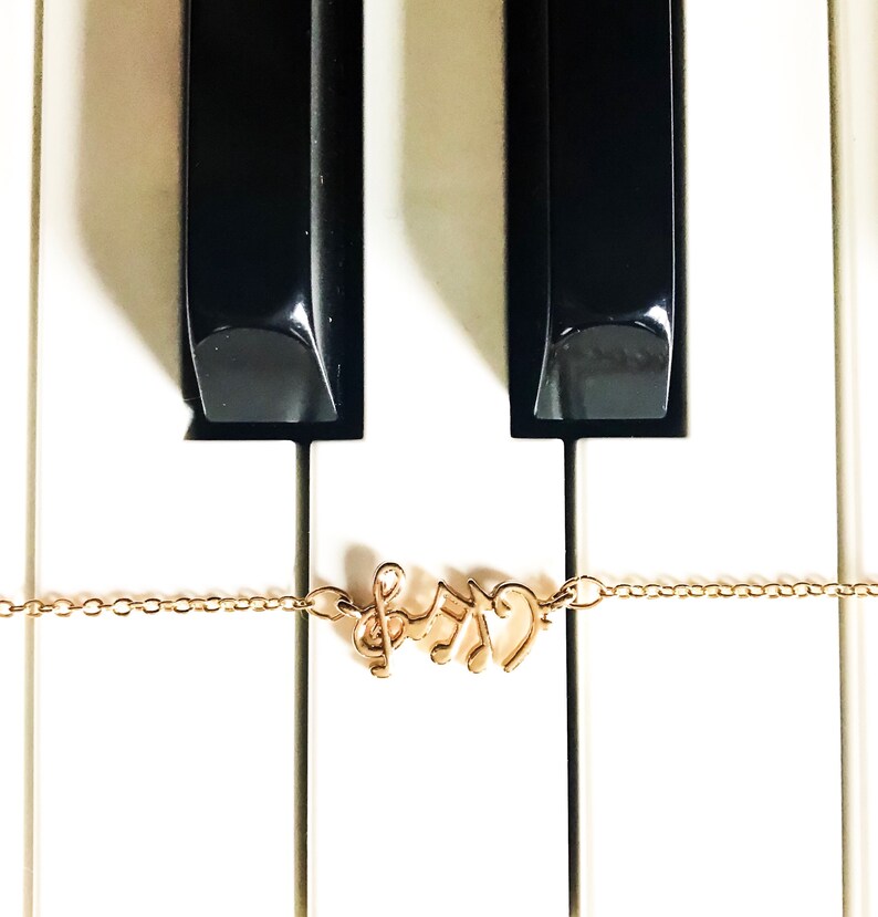 tiny heart necklace or music note necklace Piano teacher choir musician Music Teacher Thank you Gift band Orchestra teacher Gift