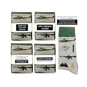 Veteran Retirement Thank you Gift, Birthday Gift for Soldiers, Funny Army Socks, Military Officer Gift, Armed Forces, Airman, Basic Training