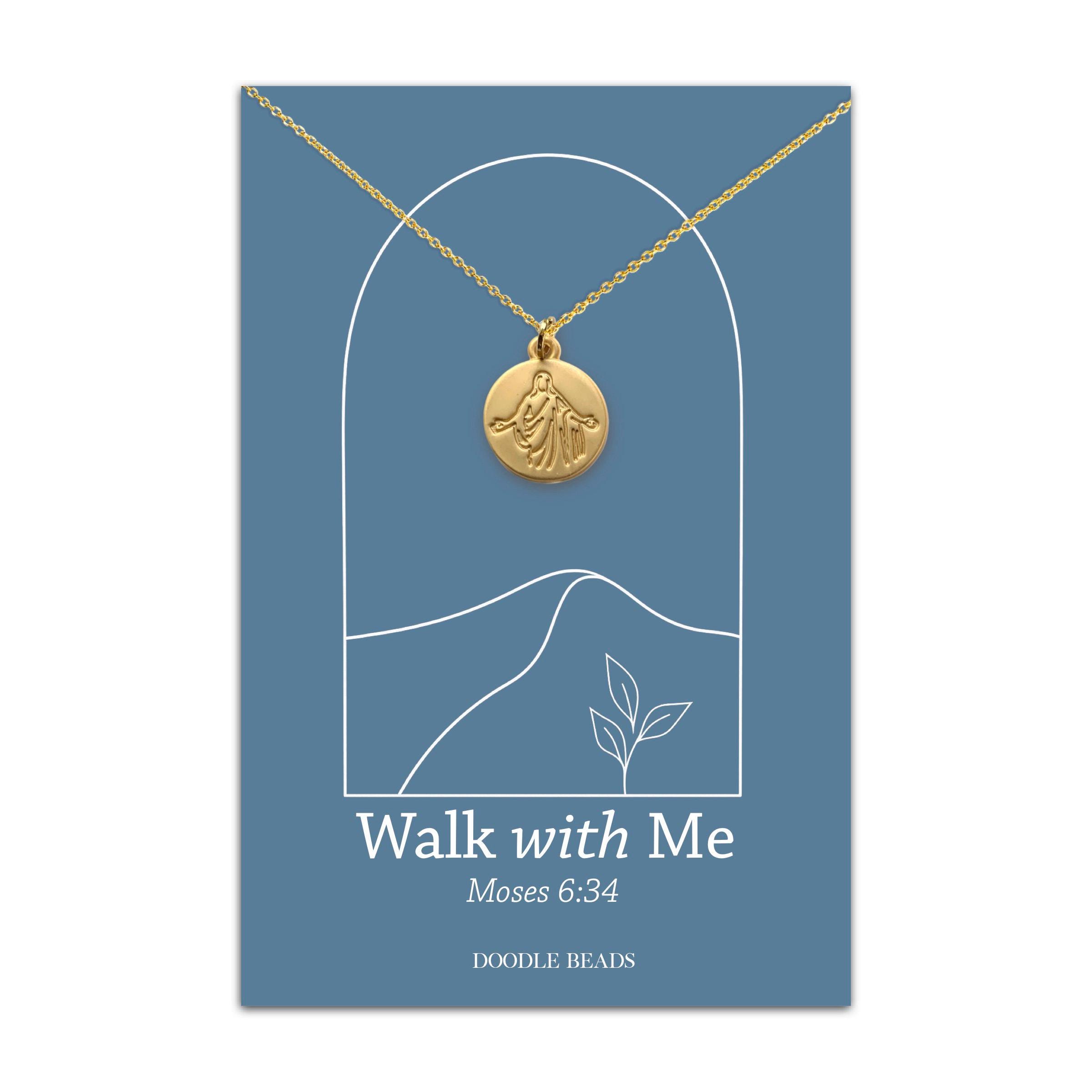 2026 LDS Youth Theme | Walk With Me Necklace | Christus Pendant