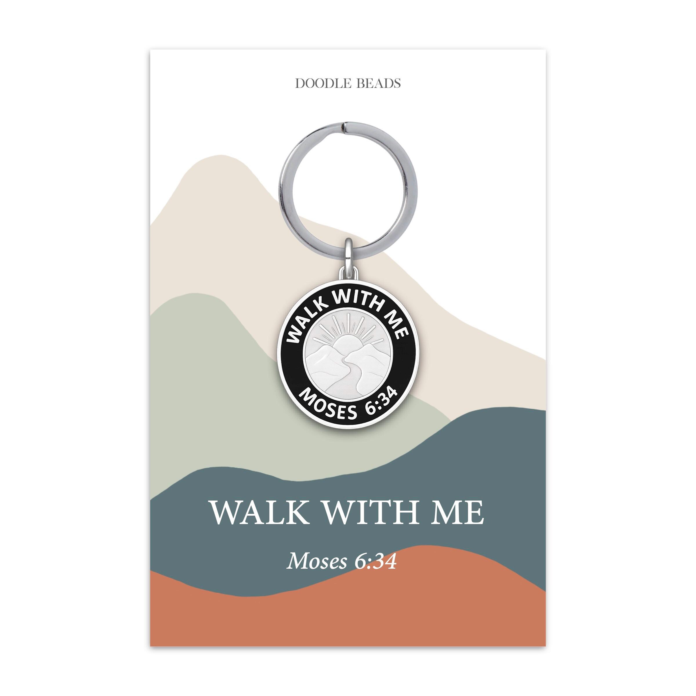 Walk With Me 2026 LDS Youth Theme Keyring, Popular Medallion Style