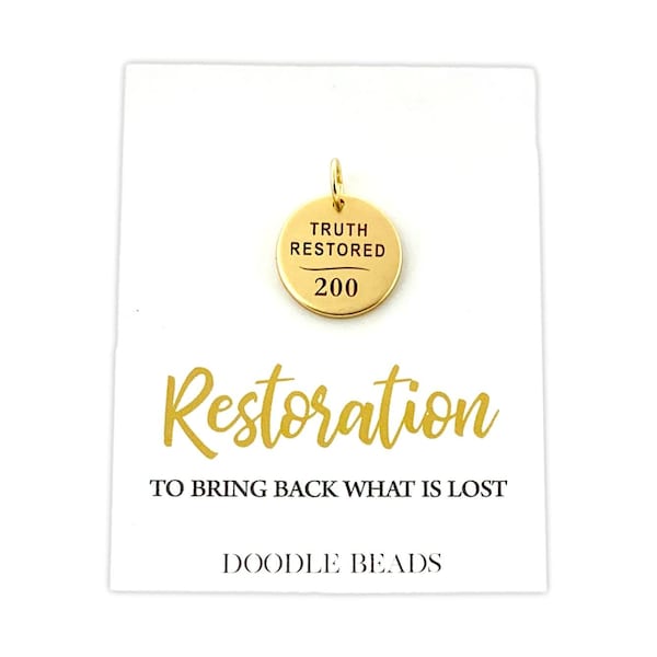 Restoration Gift, Truth Restored charm, 200 years, Joseph Smith, Restoration of the Church of Jesus Christ of Latter day Saints, 1820