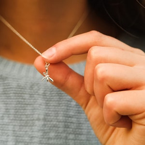 Tiny Dragonfly Necklace, Dragonfly Jewelry,  Silver or Gold Insect Necklace, Insect Jewelry, Dragonfly Charm Necklace, Dainty Necklace