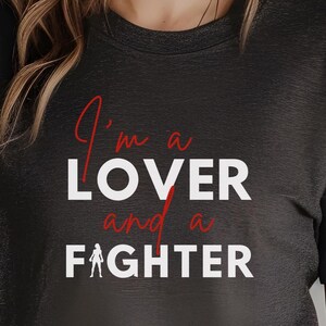 I&#39;m a lover and a fighter Unisex boxing mma martial arts t-shirt | boxer t shirt | martial arts t shirt | funny martial arts t shirt