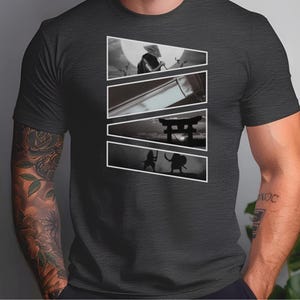 Samurai graphic t shirt | comic book style samurai graphic Unisex t-shirt