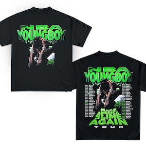 Maglietta YoungBoy MASA TOUR, maglietta unisex retrò Youngboy Rapper Youngboy Rapper Masa Tour Youngboy Tee, Youngboy 2025