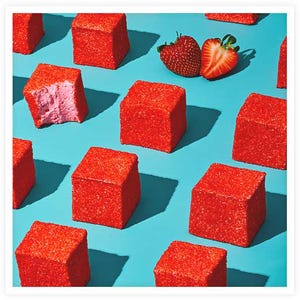 Handcrafted Strawberry Marshmallows (6-Piece Set) - Kosher Valentine&#39;s Treat