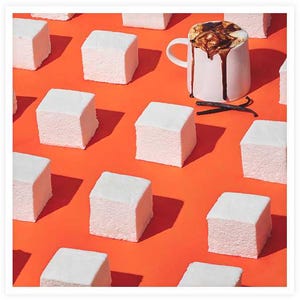 Handgemaakte vanille-marshmallows: zachte, donzige koosjere lekkernijen (set van 6 stuks)