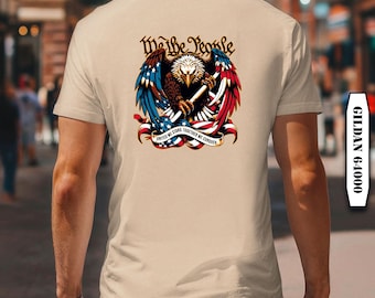 Vi folket-tröja, 4 juli-tröja, amerikansk stolthet, patriotisk t-shirt, fjärde juli-t-shirt, självständighetsdagen-tröja