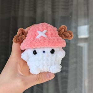 Crochet Mushroom - Cotton Candy Lover Squish Keychain