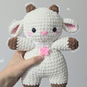 Crochet Goat Plushie Kiziaka: Soft Farm Animal Toy (24cm)