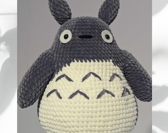 Padrão de crochê em PDF "Meu Vizinho Espírito da Floresta" em inglês - Tutorial de Amigurumi