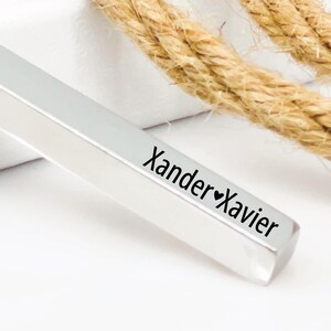 Personalized Cube Necklace with Kids Names Personalized Kids Name Necklace Kids Names Necklace Mom Necklace Kid's Names Heart Necklace
