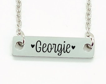 Personalized Name Girl Necklace Girl Gift Daughter Gift Birthday Gift Girl Personalized Name Necklace for Little Girl Jewelry Gift for Girl
