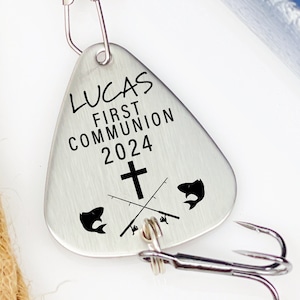 First Communion Gift for Boy from Grandparents 1st Communion Gift Boy Gift First Holy Communion Gift For Boy First Communion Gift Lure image 1