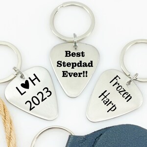 Custom Keychain Personalized Gift for Guitar Pick Keychain For Him For Her Birthday Gift Christmas Guitar Pick For Music Lover Gift Birthday