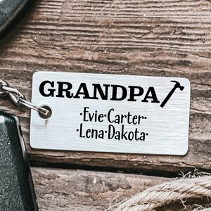 Personalized Papa Gift Hammer Keychain Grandpa Hammer Fathers Day Gift For Papa Keychain Gift Idea For Grandpa Handyman Pawpaw Papaw Pops