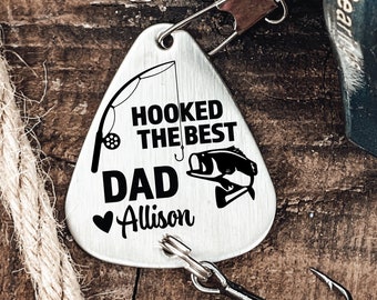 Lure For Dad Fathers Day Gift We Hooked The Best Dad  Lure Gift for Dad Personalized Names 2023 Gift For Dad From Kids Present For Dad