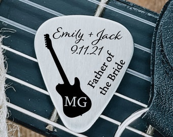 Personalized Father of the Bride Guitar Pick Gift Wedding Gift For Father of the Bride Guitar Pick Gift Idea Gift Father of the Bride Pick