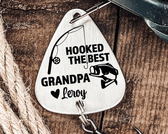 Grandpa Gift Grandpa Fishing Lure Fathers Day Gift for Grandpa Hooked the  Best Grandpa Fishing Lure Papa Poppop Pops Gramps GPA Gift Idea 