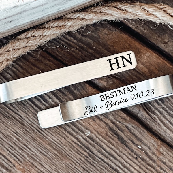 Best Man Tie Clip Best Man Tie Bar Best Man Gift For Best Man Personalized Tie Clip Engraved Tie Clip Wedding Party Gift For My Best Man