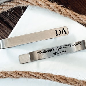Personalized Father of the Bride Gift Idea Forever Your Little Girl Tie Clip Dad Tie Clip Parent Gift Wedding Dad Gift For Dad Father Gift