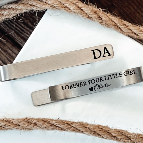 Personalized Father of the Bride Gift Idea Forever Your Little Girl Tie Clip Dad Tie Clip Parent Gift Wedding Dad Gift For Dad Father Gift