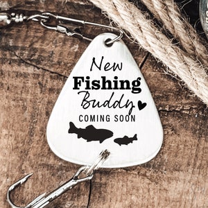 Pregnancy Reveal Announcement Fishing Lure from Pregnant New Fishing Buddy Soon Lure - Telling Family Gift Pregnant Baby New Reveal Party