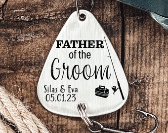 Father of the Groom Fishing Lure Father Gift Wedding Gift Personalized Dad Gift Personalized Lure Parent Gift Outdoors Father in Law