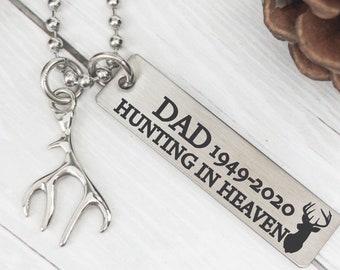 mens hunting faith and fishing necklace